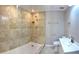 Updated bathroom with large walk-in shower at 248 Lindale St, Lakeland, FL 33809