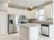 Modern kitchen with white cabinets and granite countertops at 2559 Sedge Grass Way, Orlando, FL 32824