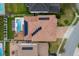Property features solar panels and a backyard oasis with a pool at 3240 Preserve Dr, Orlando, FL 32824