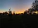 Stunning sunset view over a long driveway lined with trees at 3449 N Canoe Creek Rd, Kenansville, FL 34739