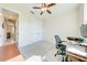 Spacious bedroom with double doors and home office at 3449 N Canoe Creek Rd, Kenansville, FL 34739