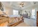 Main bedroom with sliding door access to the backyard at 3449 N Canoe Creek Rd, Kenansville, FL 34739