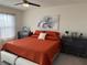 Cozy main bedroom with a comfortable bed and contemporary furnishings at 401 Chayne Pl, St Cloud, FL 34771