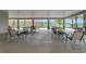 Community patio area with tables, chairs, and covered ceilings, for outdoor lounging and entertaining at 401 Chayne Pl, St Cloud, FL 34771