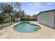 Backyard pool and exterior of home and shed at 45 S Edgemon Ave, Winter Springs, FL 32708