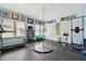 Home gym with a treadmill and weights at 510 Golfpark Dr, Celebration, FL 34747