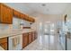 Kitchen with breakfast nook and view of the pool at 644 Adriane Park Cir, Kissimmee, FL 34744