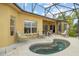 Hot tub on lanai is perfect for relaxing and entertaining at 663 Shorehaven Dr, Poinciana, FL 34759