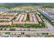 Aerial view of neighborhood with various home styles at 8886 Geneve Ct, Kissimmee, FL 34747