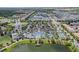 Resort-style pool, tennis court, and lake in community at 8886 Geneve Ct, Kissimmee, FL 34747