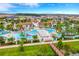Aerial view of community pool and amenities at 8886 Geneve Ct, Kissimmee, FL 34747