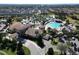 Aerial view of community clubhouse and pool area at 9234 Sommerset Hills Dr, Davenport, FL 33896