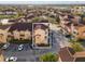 Aerial view of two-story townhome with attached garage at 12209 Wild Iris Way # 110, Orlando, FL 32837
