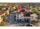 Aerial view of two-story townhome with attached garage at 12209 Wild Iris Way # 110, Orlando, FL 32837