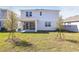 Backyard features a covered patio and young trees, with the home's rear facade visible at 1503 August Gray Dr, Kissimmee, FL 34744