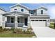 Charming two-story home with stone accents, covered porch, and a two-car garage providing curb appeal at 1509 August Gray Dr, Kissimmee, FL 34744