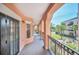 Private balcony overlooking courtyard at 211 Longview Ave # 209, Celebration, FL 34747