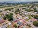 Beautiful aerial view of a suburban neighborhood featuring a single-Gathering home with a large lot at 152 Harrison St, Lake Wales, FL 33859