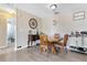 Dining room with hard surface floors, a wooden table and a decorative aesthetic at 152 Harrison St, Lake Wales, FL 33859