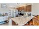 Bright kitchen with stainless steel appliances and a large central island at 152 Harrison St, Lake Wales, FL 33859
