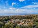 An aerial view of the neighborhood with proximity to the water, and the surrounding community at 206 Memphis Pl, St Cloud, FL 34769