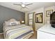 Bedroom with a queen-size bed and TV at 2112 Morocco Way, Kissimmee, FL 34747