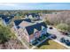 An aerial view showcases colorful townhomes and lush landscaping at 2203 San Vittorino Cir # 107, Kissimmee, FL 34741