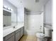 Updated bathroom with shower/tub combo and a vanity at 2203 San Vittorino Cir # 107, Kissimmee, FL 34741
