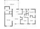 Detailed floor plan showcasing the layout of a house with room dimensions at 3827 Anna Dr, Apopka, FL 32703