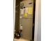 A view of the new HVAC unit in the hallway closet at 3857 San Isidro Cir, St Cloud, FL 34772