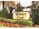 Community sign with the name 