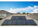 View of new solar panels on a roof at 3857 San Isidro Cir, St Cloud, FL 34772