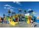 Fun water park featuring slides, climbing areas, and tropical decorations for Gathering entertainment at 561 Lasso Dr, Kissimmee, FL 34747