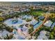 Aerial view of community water park, featuring vibrant slides and splash zones for Gathering fun at 561 Lasso Dr, Kissimmee, FL 34747