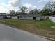 Single-story house with a gray exterior, dark roof, large yard and a surrounding fence at 608 S Lakeview Ave, Winter Garden, FL 34787