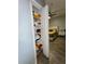 Modern closet with ample shelf space, perfect for storing your linens at 11446 Jasper Kay Ter # 106, Windermere, FL 34786