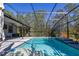 A sparkling screened-in pool surrounded by lush greenery offers the perfect outdoor retreat at 1741 Eldorado Ct, St Cloud, FL 34771