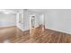 Spacious open-concept living room with stylish flooring and abundant natural light at 2424 Barley Club Ct # 8, Orlando, FL 32837