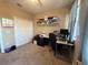 Bedroom featuring a neutral palette, carpet, closet, and shelving to enhance storage and organization at 3491 Allegra Cir, St Cloud, FL 34772
