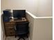 Home office nook featuring a sleek desk, ergonomic chair, and modern computer setup, perfect for productivity at 3491 Allegra Cir, St Cloud, FL 34772
