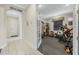 Brightly lit home gym featuring exercise equipment with black flooring and white walls at 4959 Tennessee Lake Dr, Auburndale, FL 33823