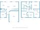 Detailed floor plan showcasing the layout of the first and second floor, including the living spaces and bedrooms at 580 Seattle Slew Dr, Davenport, FL 33837