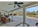 Spacious covered porch overlooking the pool and backyard at 6845 Old Melbourne Hwy, St Cloud, FL 34771