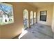 Private balcony with railings, offering outdoor space with views of the surrounding area at 1001 Via Santae Ln # 201, Celebration, FL 34747