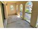 Comfortable, private balcony with iron railing and multiple archways at 1001 Via Santae Ln # 201, Celebration, FL 34747