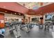 Well-equipped fitness center with modern exercise machines and a mirrored wall at 1036 Salamanca Pl, Davenport, FL 33837