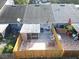 This is an aerial view of the home's patio and fenced in back yard at 1324 Eagle Ln, Winter Garden, FL 34787