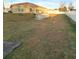 Large backyard with a partial above-ground pool and white fencing at 125 Inconnu Ct, Poinciana, FL 34759