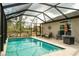 Inviting screened-in pool area with comfortable seating, perfect for relaxation and entertaining at 2038 Lily Pl, Kissimmee, FL 34759