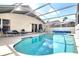 Enjoy the Florida lifestyle in this screened in pool, featuring lounge chairs, dining area, and seamless outdoor living at 226 Bailey Cir, Davenport, FL 33897